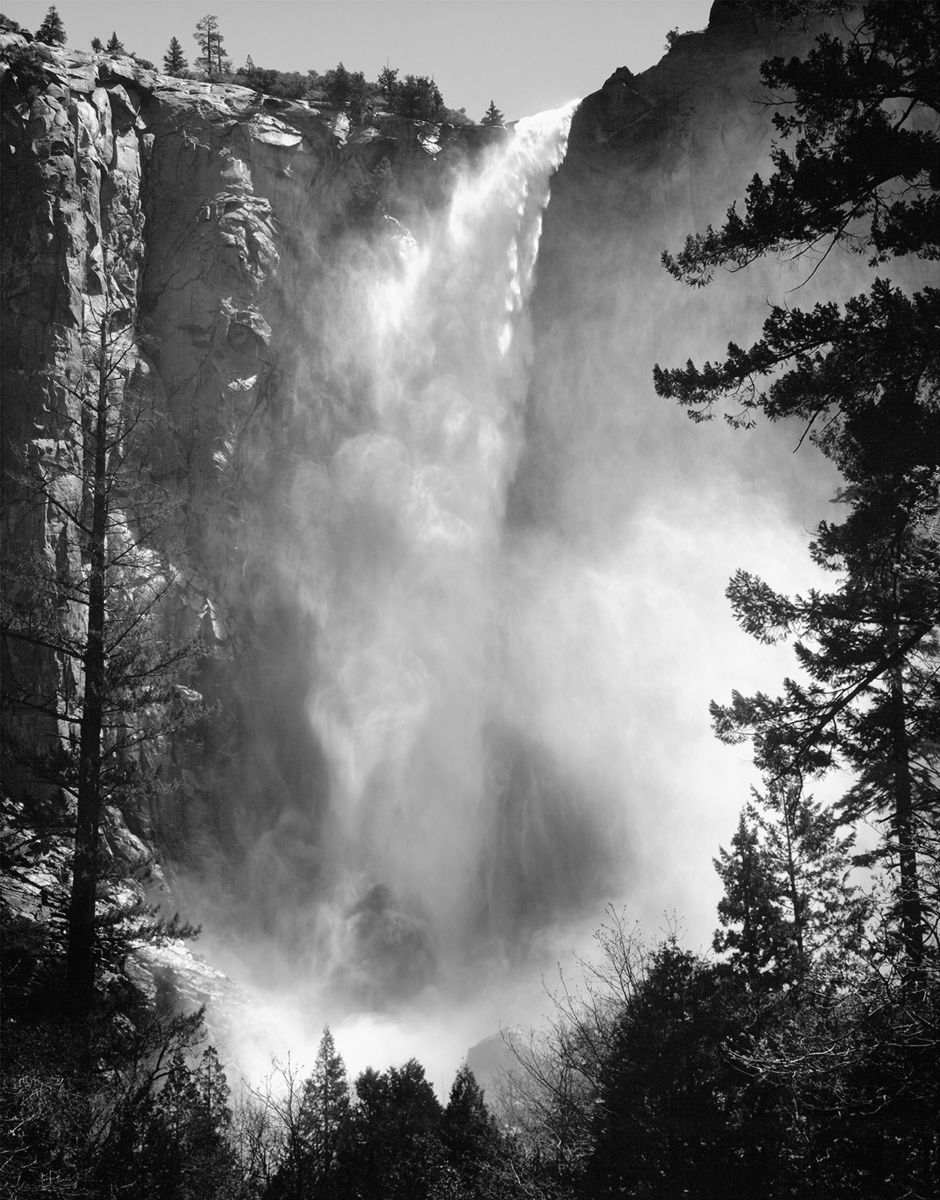 Bridalveil Fall, 1927 Photograph by Ansel Adams