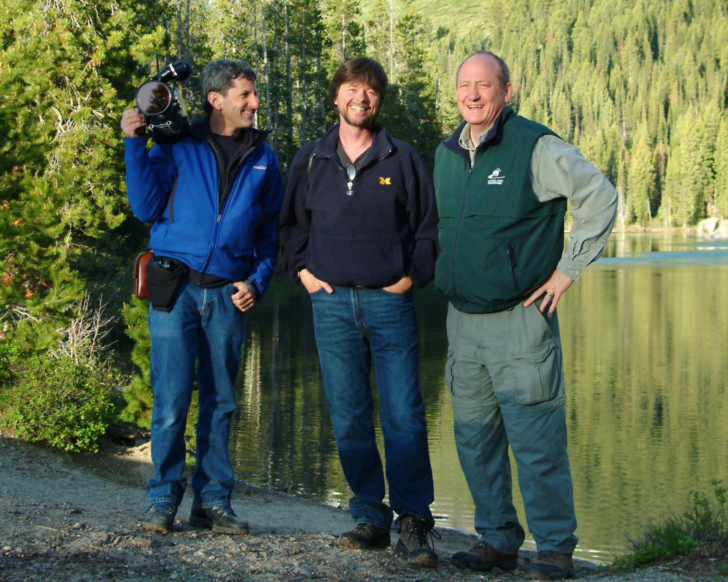 Ken Burns, Dayton Duncan in Grand Teton National Park