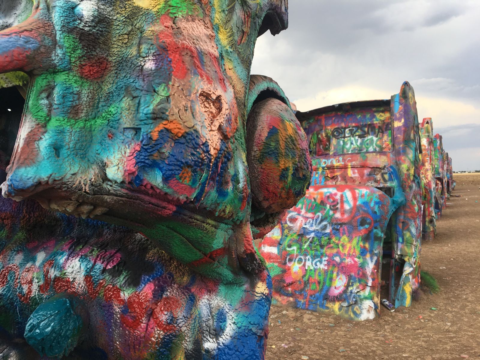 Cadillac Ranch on Route 66 Amarillo, TX - Photo by Jessica Dunham