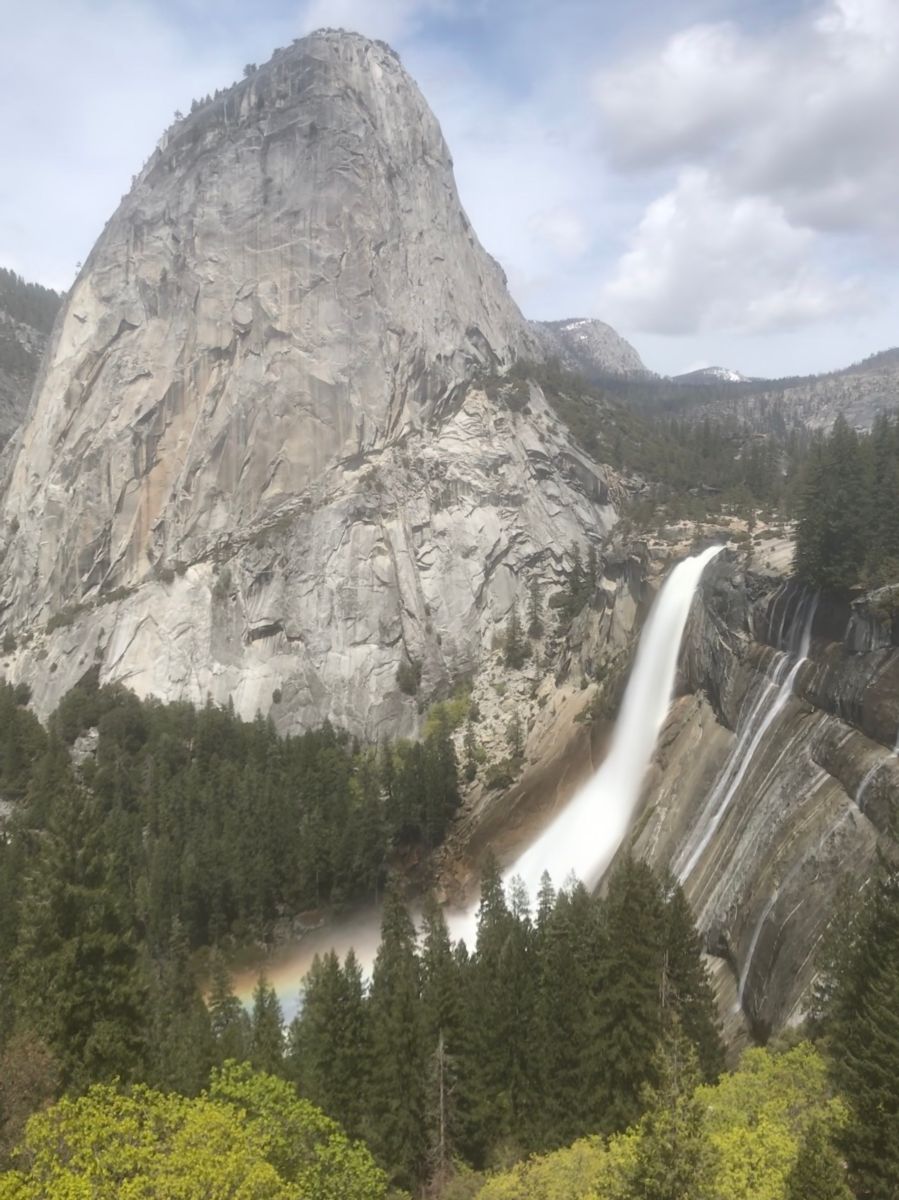 View of Nevada Falls from the John Muir Trail