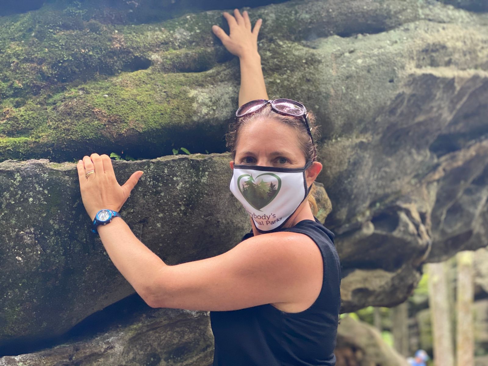 Danielle exploring Thunder Rocks at Allegany State Park in western New York. Photo Credit: Everybody’s National Parks. 