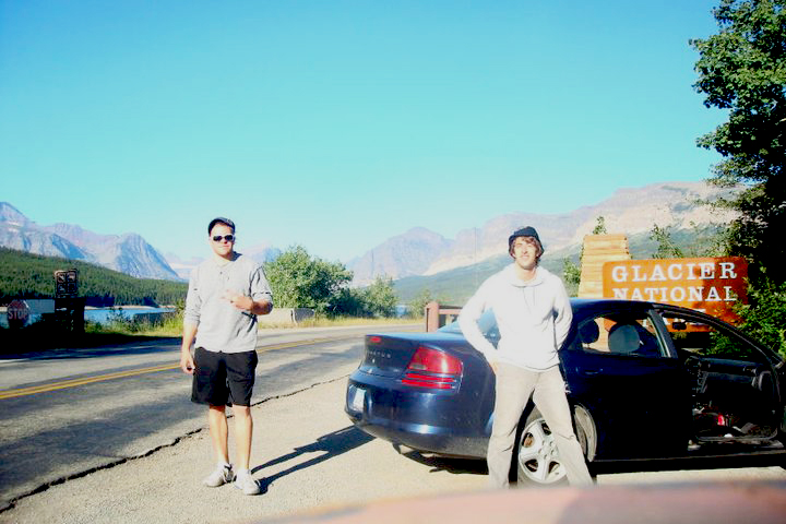 Jack Steward and Colton Smith at Glacier National Park - photo by Rock the Park.