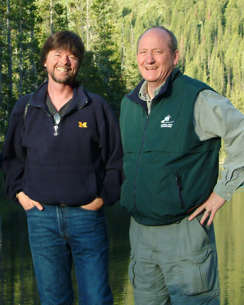 Ken Burns, Dayton Duncan in Grand Teton National Park