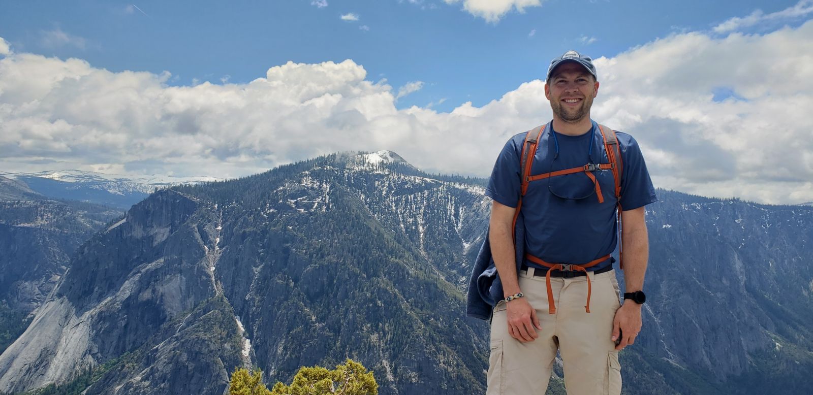 Nick Mock atop Yosemite Point