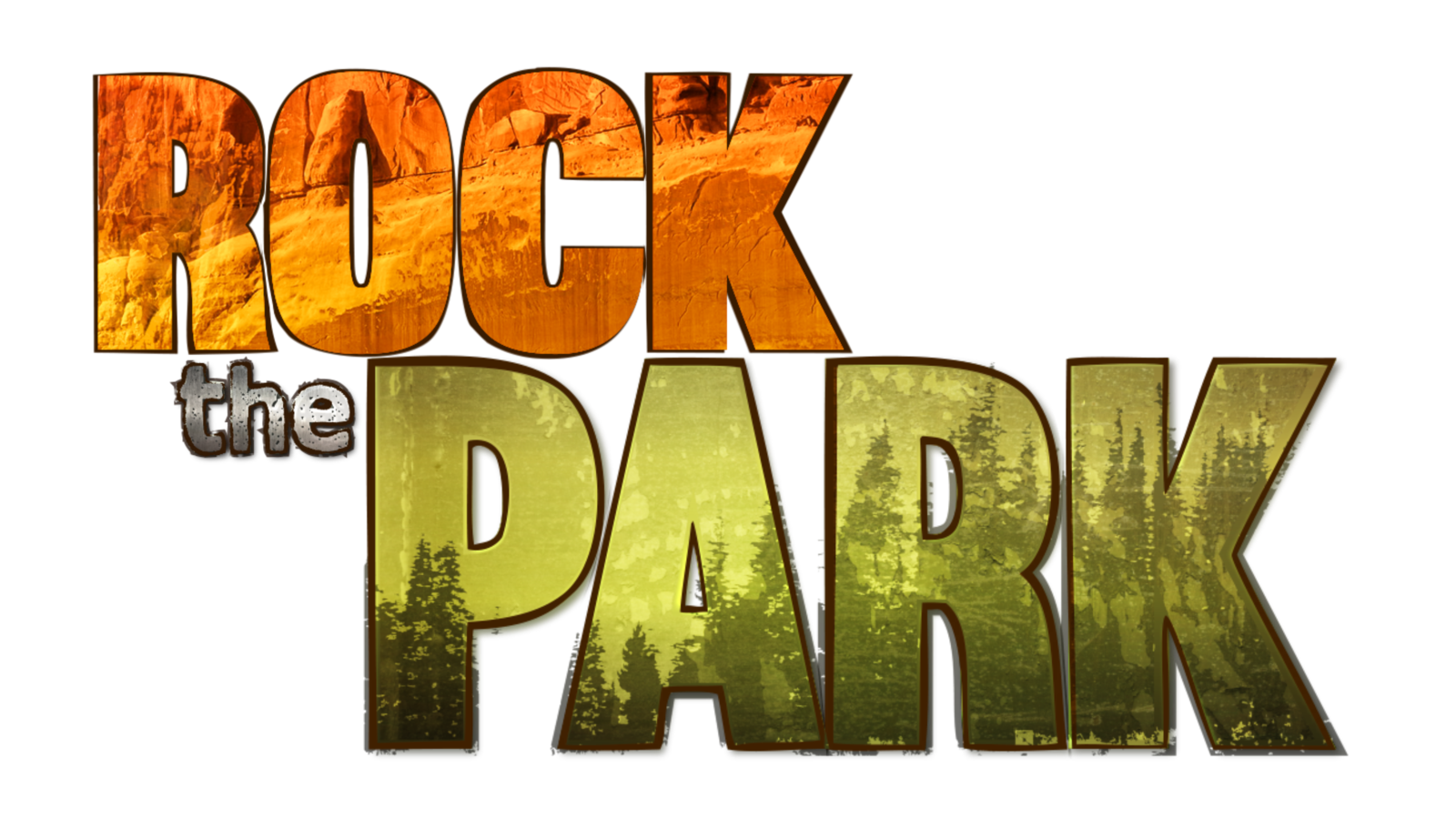 Rock the Park logo.