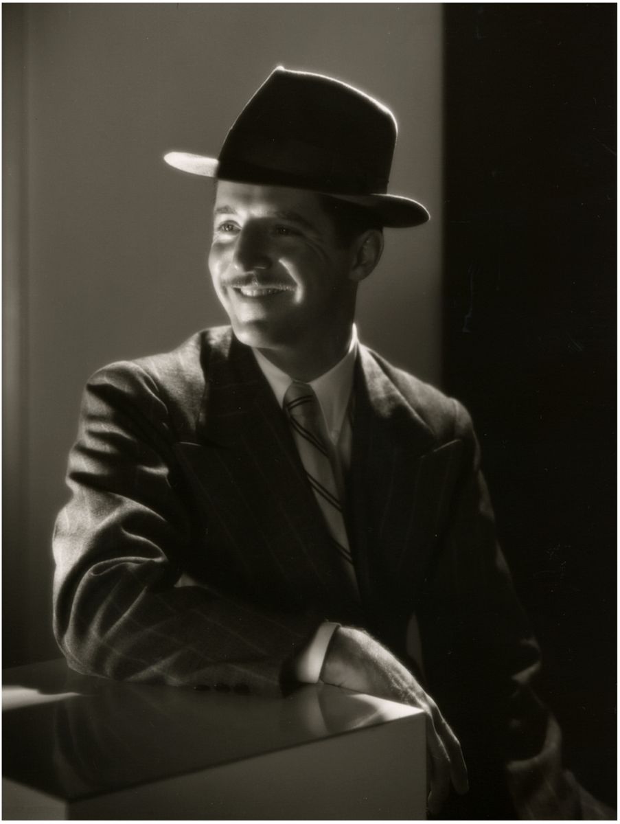 Black and white photo of Tom Bopp